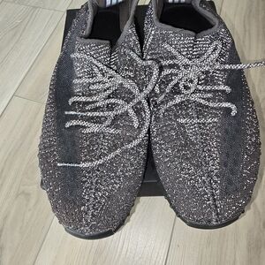 Yeezy Black and Silver Sneakers